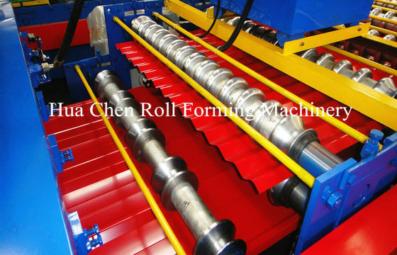 Double Layer Roof Panel Màu thép Roll Sheet Hình thành Máy Với 12/13 hàng