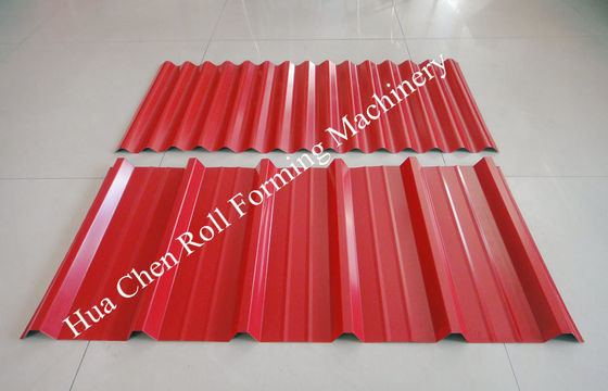 Double Layer Roof Panel Màu thép Roll Sheet Hình thành Máy Với 12/13 hàng