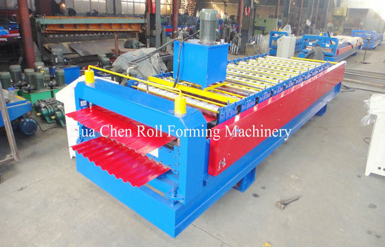 1,2 Inch Single Chain Drive Roof / Wall tấm kim loại Roll hình thành máy