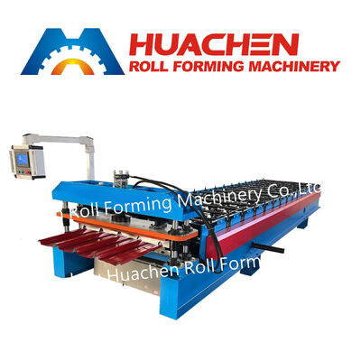 Máy ốp tường nhà tấm kim loại Máy sản xuất gạch men Máy tạo hình mái ngói hình thang hình sóng