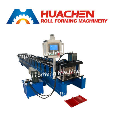 Một máy làm gạch / máy tạo tấm mái nhà sử dụng quy trình cán cuộn kim loại