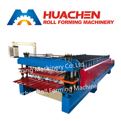 Máy chế biến cuộn băng kính lớp hai tấm mái sắt tùy chỉnh