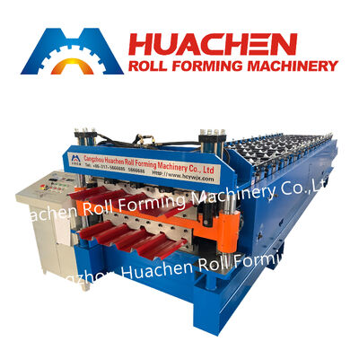 Tấm lợp bằng thép màu hoàn toàn tự động Tấm lợp bằng thép màu kim loại Máy cán định hình