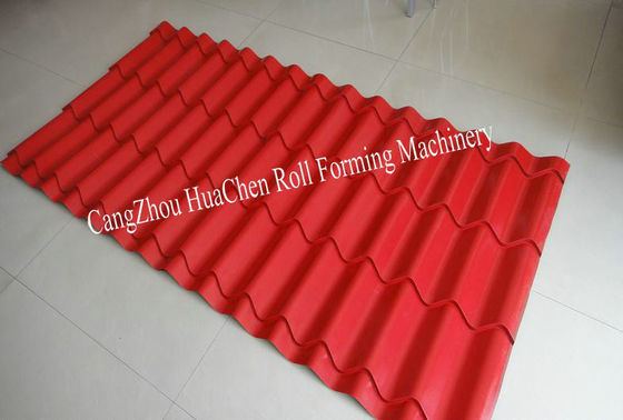Metal Plate Rolling Glazed Tile Roll Forming Machine Equipments For Roof