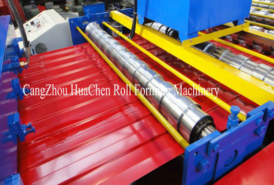 Colored Metal Wall Profile Double Layer Steel Roofing Roll Forming Machine PLC Control