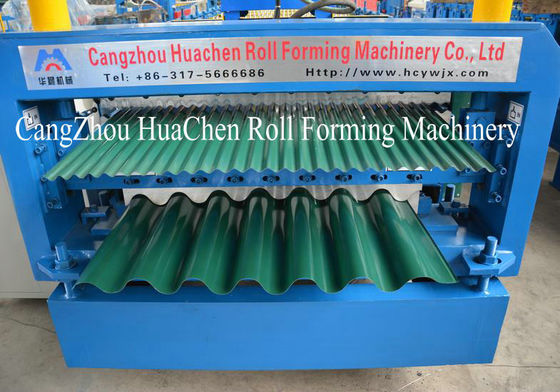 PLC Control Automatic Steel Double Layer Roll Forming Machine High Efficiency