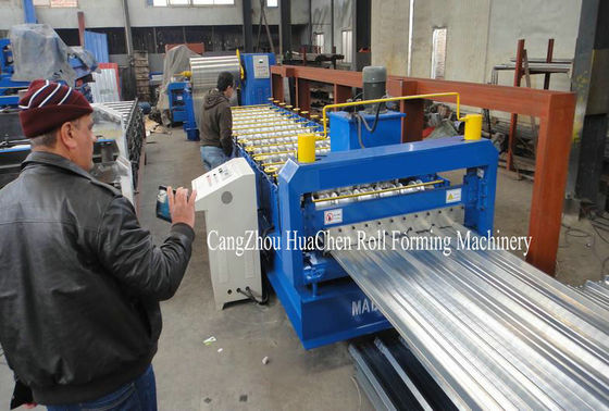 3 Phase Trapezoid Roofing Sheet Roll Forming Machine For 1200mm