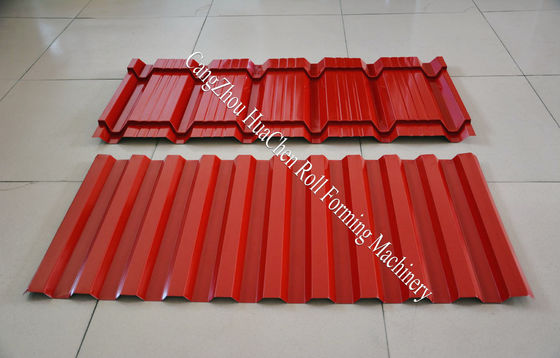 Tốc độ tạo hình 8-12m / phút Máy cán hai lớp Đường kính trục 76mm