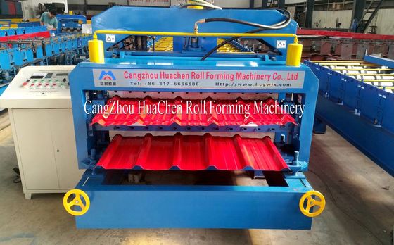 16 -18 Station Free Design Steel Tile Double Layer Roll Forming Machine PPGI / GI