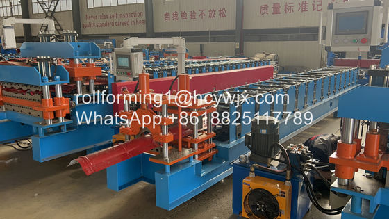 Step Tile Panel Metal Forming Machine With Adjustment Step Length